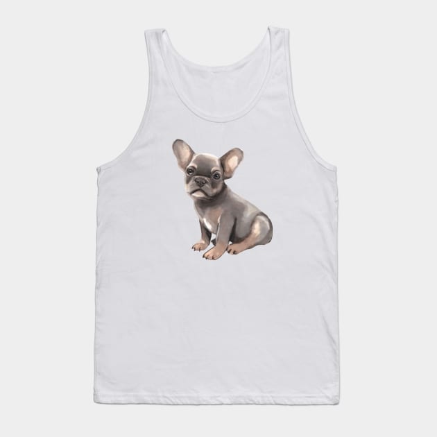 Puppy Frenchie Tank Top by ArtInPi